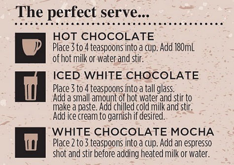 Arkadia White Drinking Chocolate 1kg
